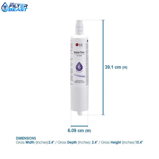 LG LT600P Refrigerator Water Filter – 5231JA2006A / 5231JA2006F