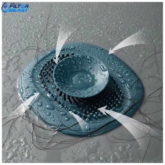 Silicone Sink Strainer & Hair Catcher – Anti-Clog Drain Cover for Kitchen and Bathroom