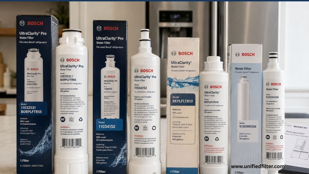 Bosch Refrigerator Water Filter | UltraClarity vs UltraClarity Pro Explained 1 Bosch Refrigerator Water Filter