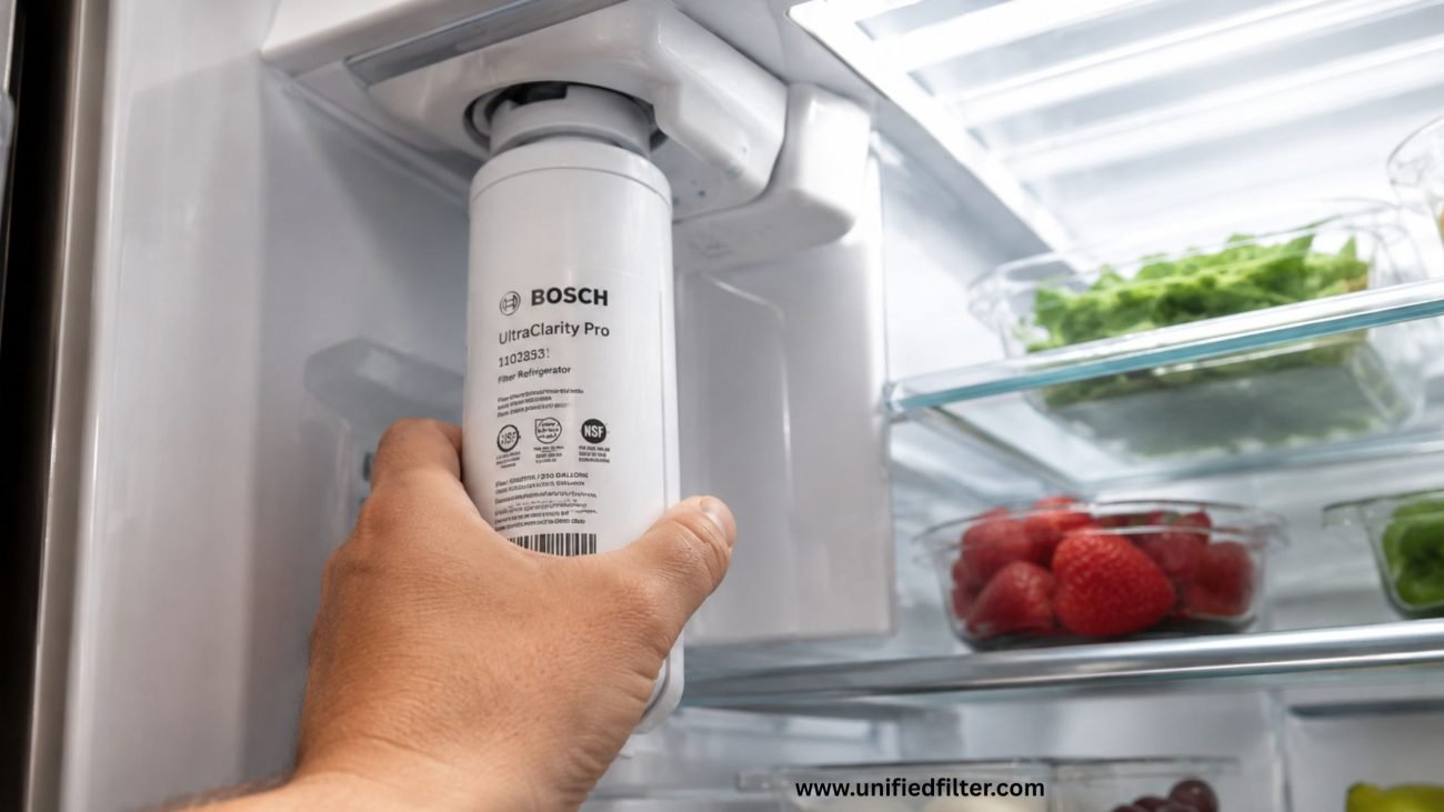 Bosch Refrigerator Water Filter | UltraClarity vs UltraClarity Pro Explained 3 Bosch Filter replacement