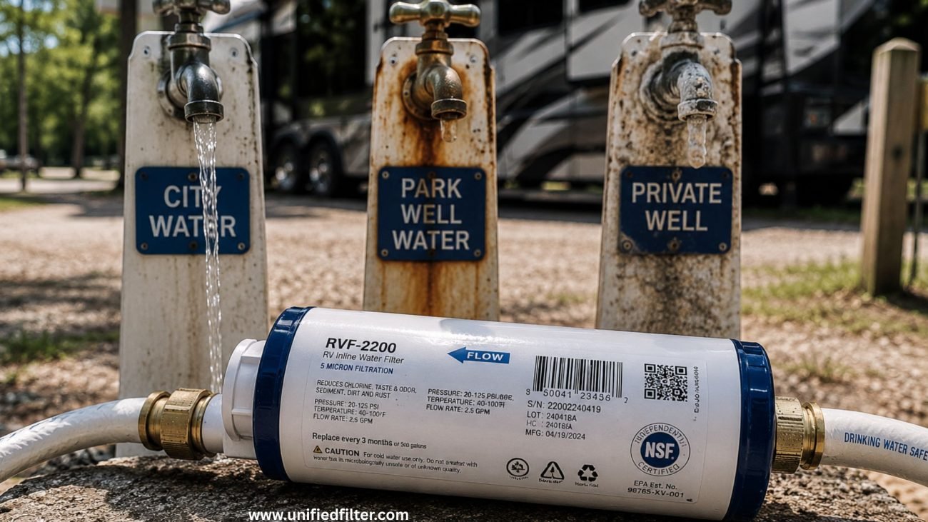 RV Water Filter | Which Type You Actually Need Based on How You Camp 3 RV campings